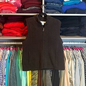 Vintage Colorado Clothing brown fleece vest sizer XL
